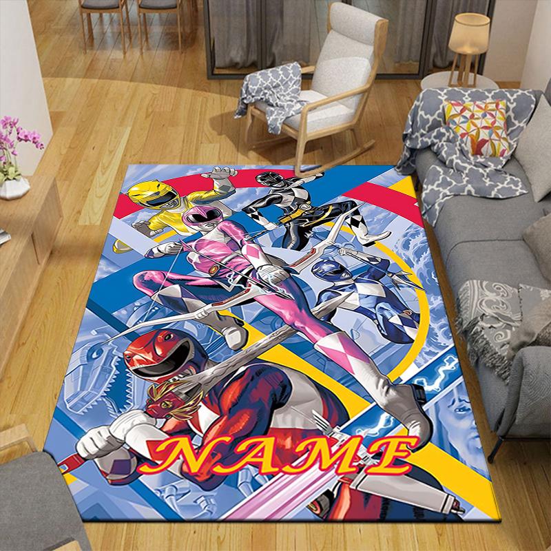 Custom 1Pc Power Rangers Artwork Rug Office Carpet Indoor Outdoor Entrance Doormat Nonslip Soft And Comfortable Living Room D2915214
