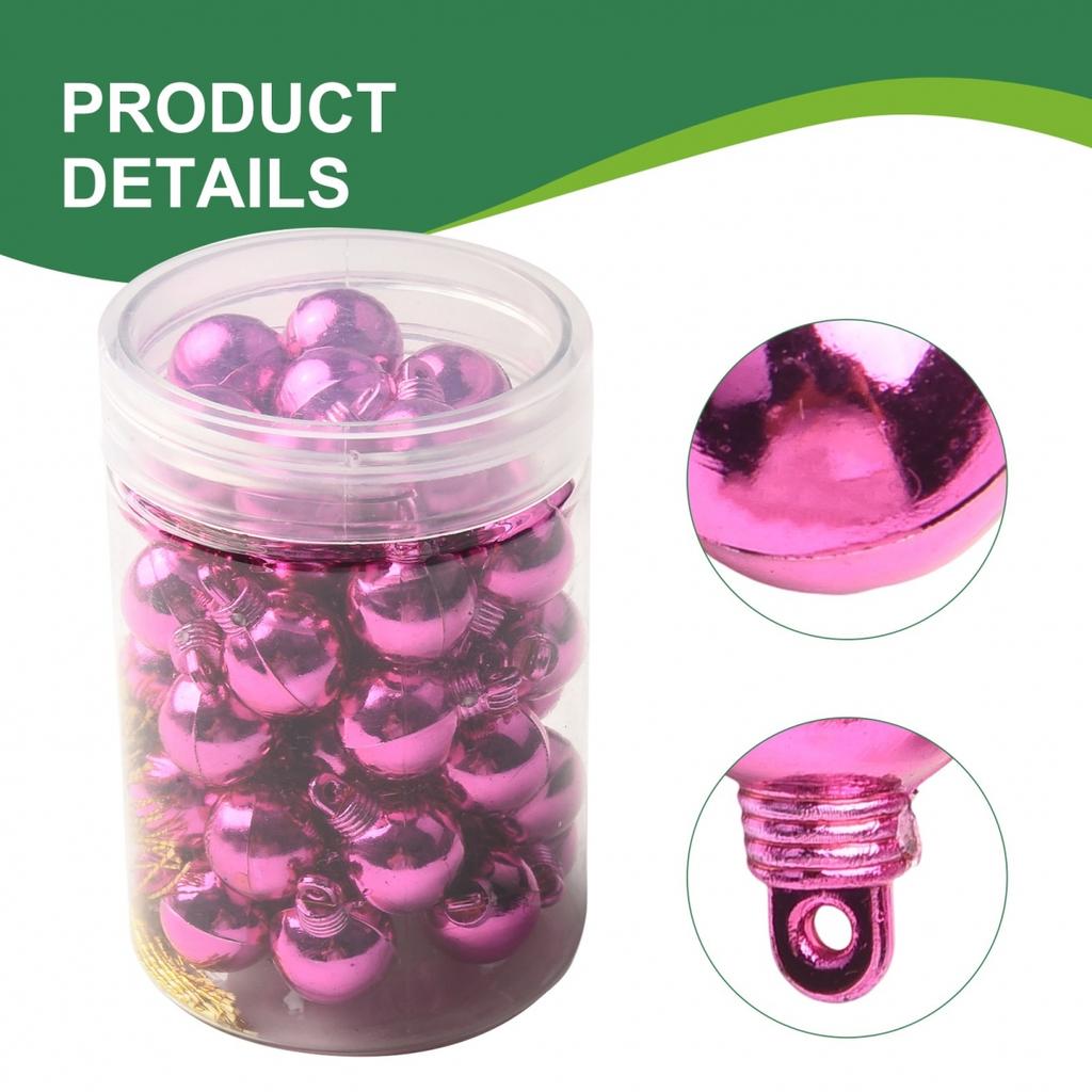 Different Color Options Baubles Christmas Balls Tree Decorations Cap With Rope