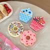 Donut-Shaped Dishwashing Sponges Produce Rich Foam, Are Soft And Delicate, Highly Absorbent, And Quickly Drain Water. 4pcs Per Pack, Easy to Clean