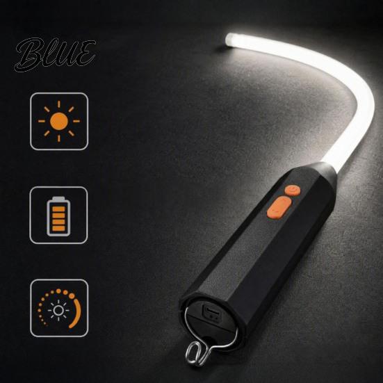 Rechargeable Flexible Led Work Light LED Flashlight Stick, Bendable with Adjustable Brightness, Portable Emergency for Garage Magnetic Hook, Cordless