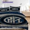 Inter Milan Heritage Bedding (1 * Duvet Cover + 2 * Pillowcase, Without Core) Duvet Cover and Pillowcase Soft and Comfortable Christmas Birthday Gift