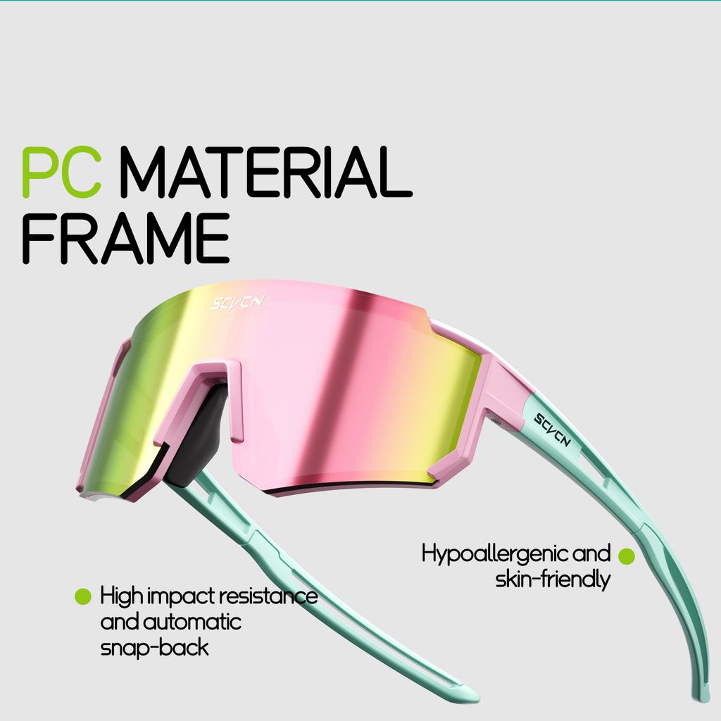 Gafas de Sol Deportivas para Niñas SCVCN Gafas para Senderismo al Aire Libre Niños Ciclismo Fotocromáticas UV400 Gafas de Béisbol para Niños Gafas de Running