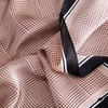 Hengyuanxiang Houndstooth Mulberry Silk Square Scarf