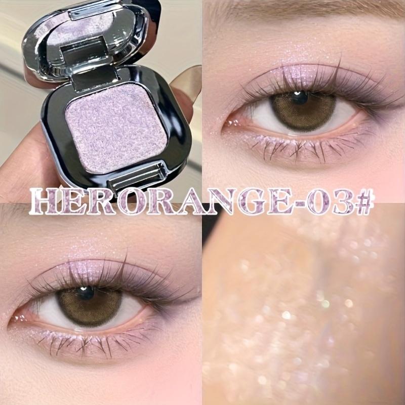 Diamond Highlighter Single Color Eyeshadow with Fine and Sparkling Shimmer, Applies Evenly and Richly, Waterproof Eyeshadow, Soft Texture Eye Makup
