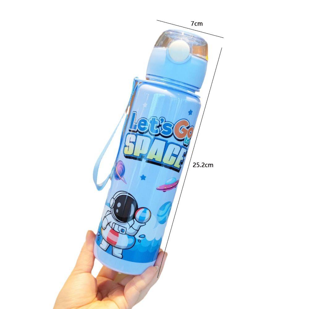 Plastic Astronaut Space Cup With Latch Sippy Cup Casual Water Bottle Outdoor Sports