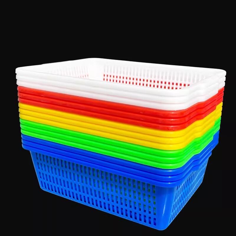 Plastic Rectangular Washing and Storage Baskets