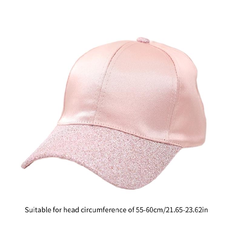 Fashionable Unisex Baseball Caps Sunproof Hat for Sports and Leisure Wear with Glitters Brim Breathable and Comfortable