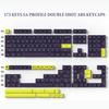 173 Keys WOB SA Profile Minimalist Style Key caps Double Shot ABS Keycaps for Cherry Gateron MX Switches Mechanical Keyboard