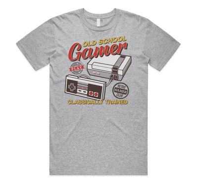 Old School Gamer SNES T-shirt Tee Funny Retro Christmas Gift Men's Women's