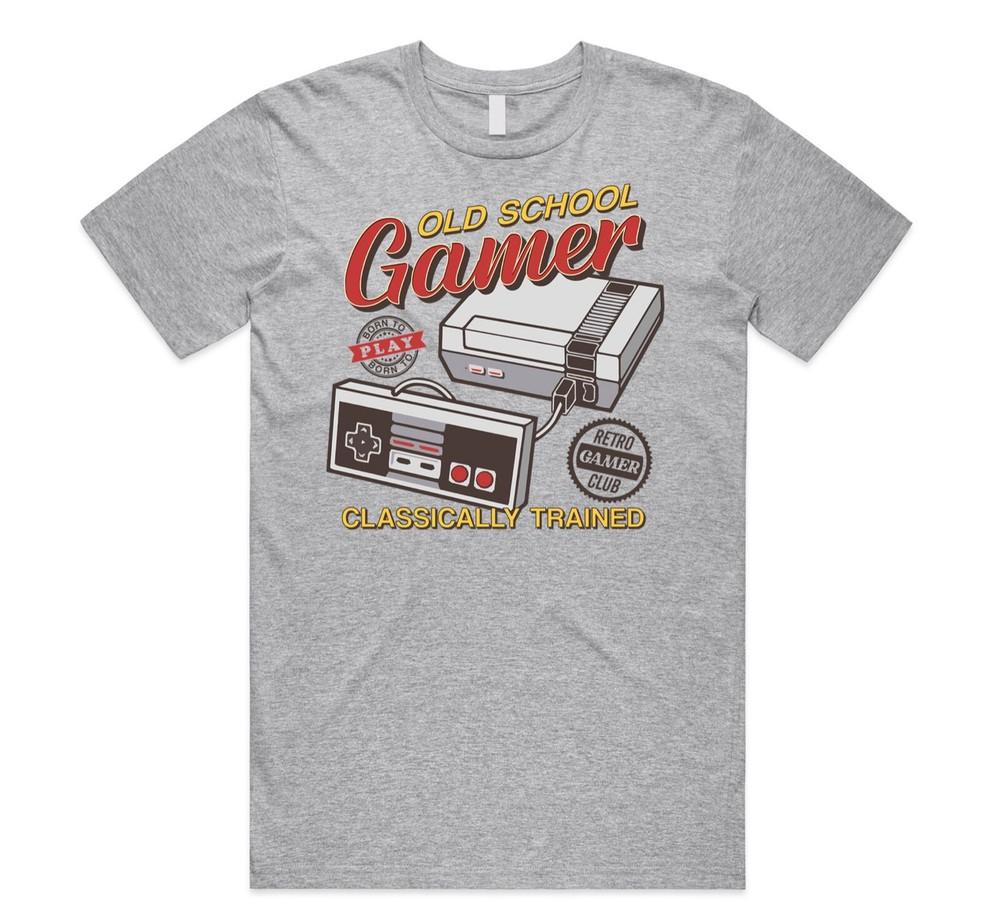 

Old School Gamer SNES T-shirt Tee Funny Retro Christmas Gift Men s Women s S