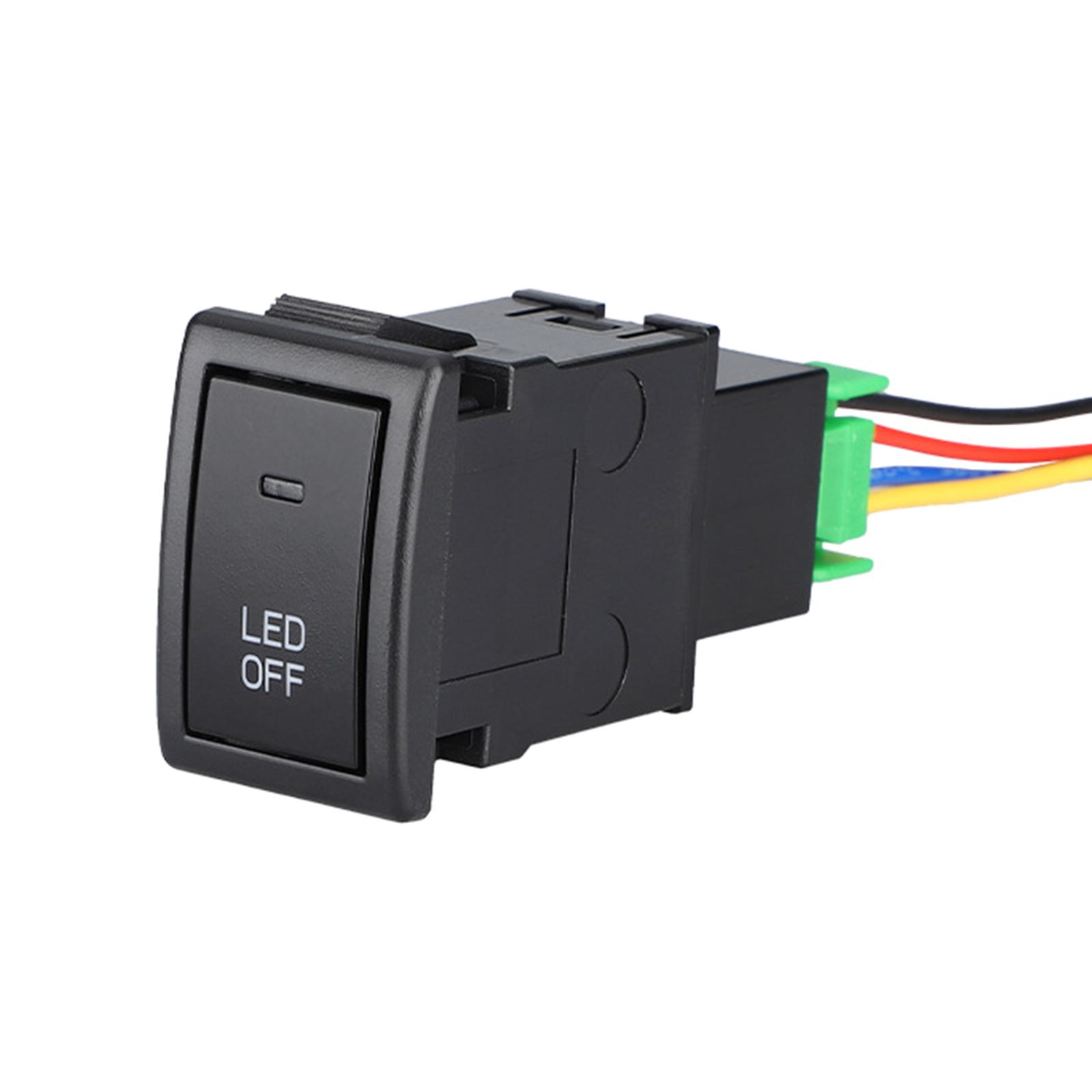 

12 В, сменный переключатель противотуманных фар, кнопка включения/выключения противотуманных фар с жгутом для Jimny 2007-2015, автомобильные аксессуары