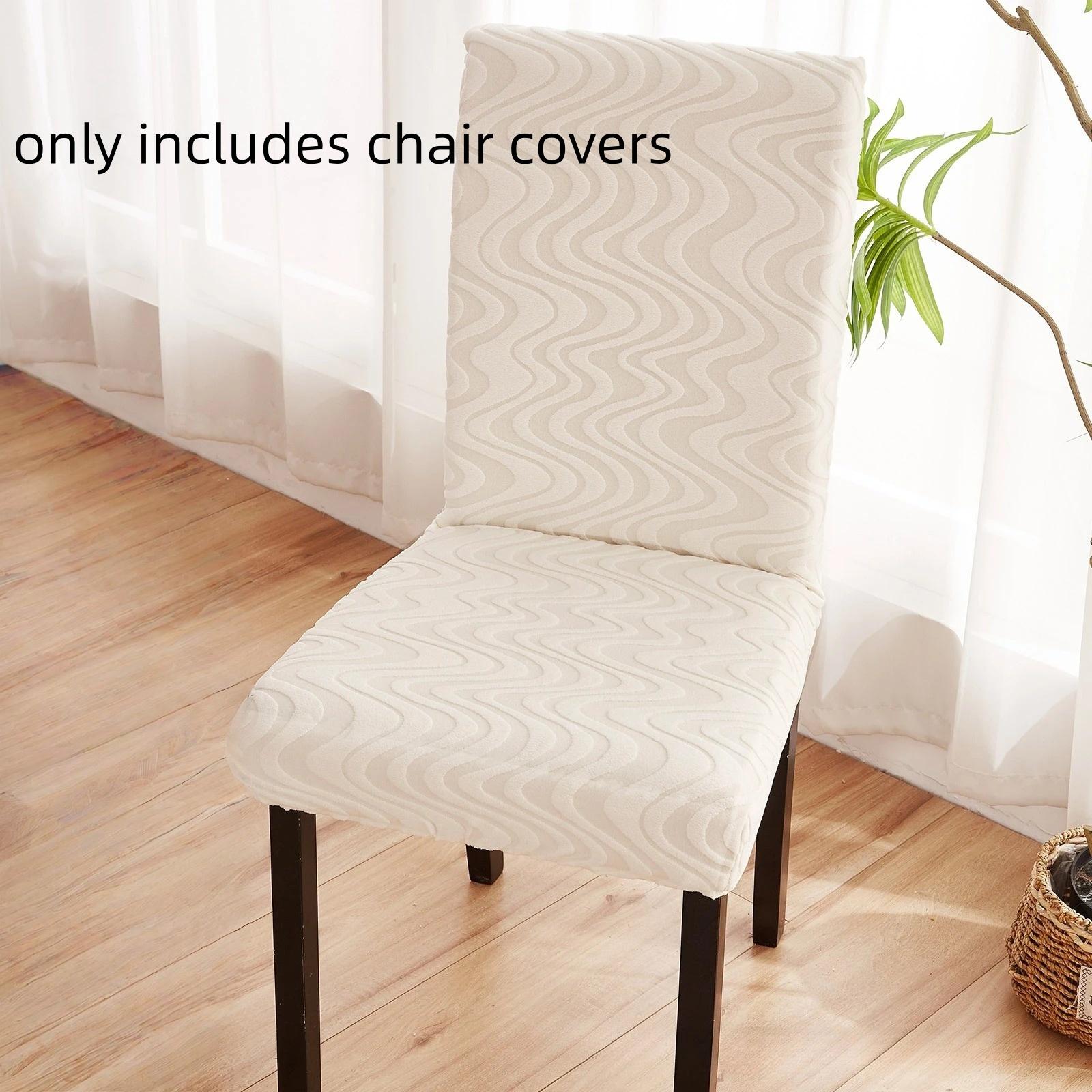 1pc Jacquard Chair Cover Comfortable Machine Washable Anti-Pilling Decorative Chair Cover All-Season Universal Soft Chair Protec 1pc