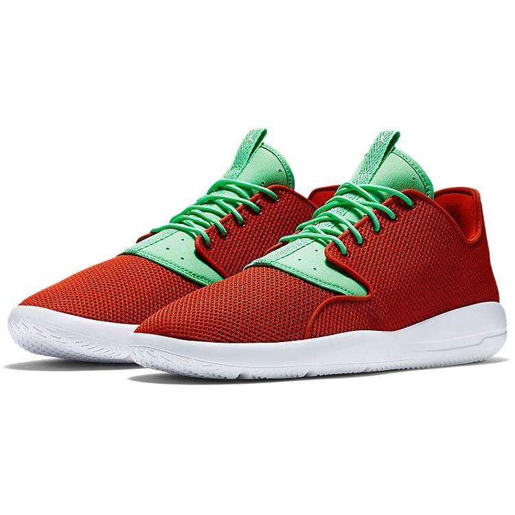 Jordan Eclipse Hare Comfortable Trendy Low-Top Lifestyle Shoes Men sneakers Red Green 724010-607
