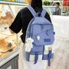 Ins Style New Fashion Trendy Casual Foreign Style Small Fresh Backpack Large Capacity Korean Version Sports College Style School Bag