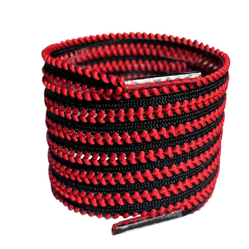 Lacci per Scarpe da Ginnastica Multicolore Antiscivolo Dentellati Tela Nero Bianco Lacci Scarpe da Corsa Donna Uomo Sportivo Casual Scarpe in Rete Lacci