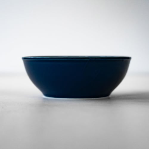 Saikaitoki Hasami Ware Common Bowl/Plate, Navy, Approx. 15cm Diameter, Microwave and Dishwasher Safe, Made In Japan, 13229