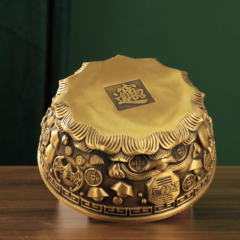 Fengshui Reiner Kupfer Schatzschale Reichtum Sammeln Feng Shui Reichtumsanziehung Heimgebrauch Shen Wansan Wohnzimmer Dekoration