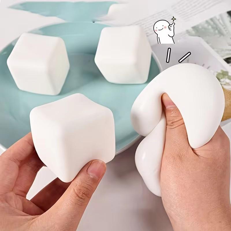Squishy Tofu Stress Balls Autism Sensory Toys Stress & Anxiety Relief for Kids Adult Anti Stress Fidget Soft Water Ball Toys
