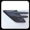 2Pcs Carbon Fiber Look Abs Car Side Fender Shark Gill Air Outlet Vent Cover Trim