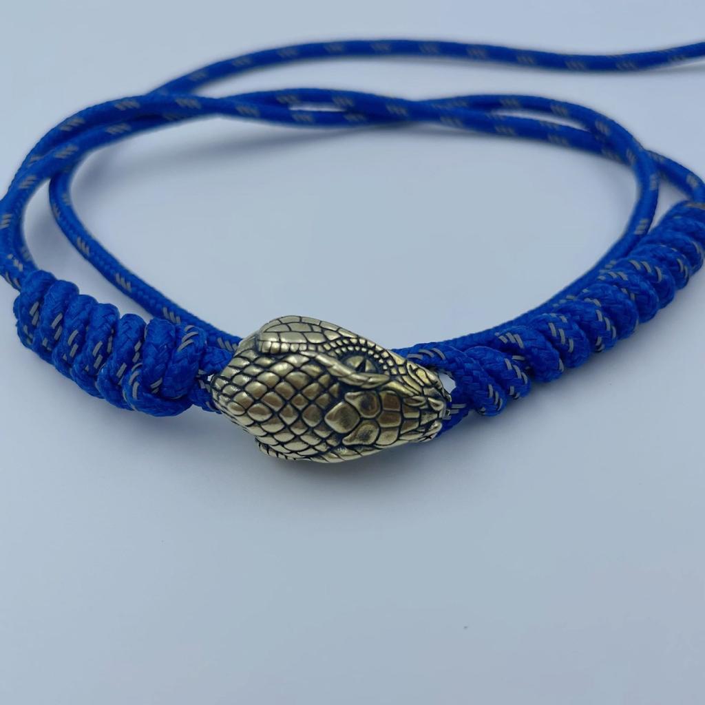 Unique Snake Head Metal Beads Pendant for Paracord and DIY Enthusiasts Jewelry Making Paracord Bead