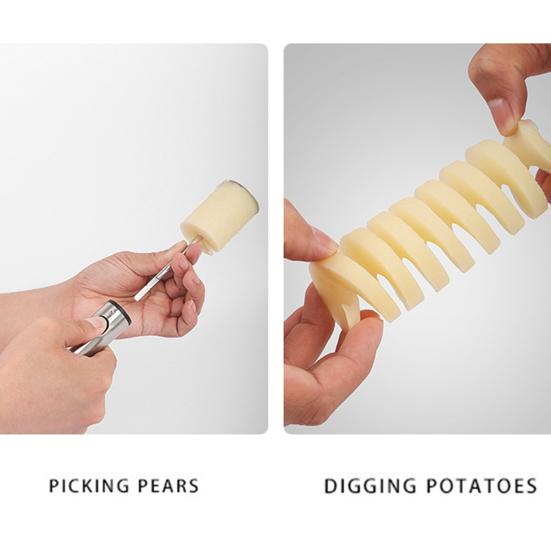 4 Stück/Set Edelstahl Obst Gemüse Kerngehäuseentferner Entferner Küchenwerkzeuge Gadget