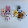 New Stray Kids Keychain Color T-shirt Cartoon Plush Animal Doll Fan Series Bangchan Felix Plush Cartoon Animal Pendant