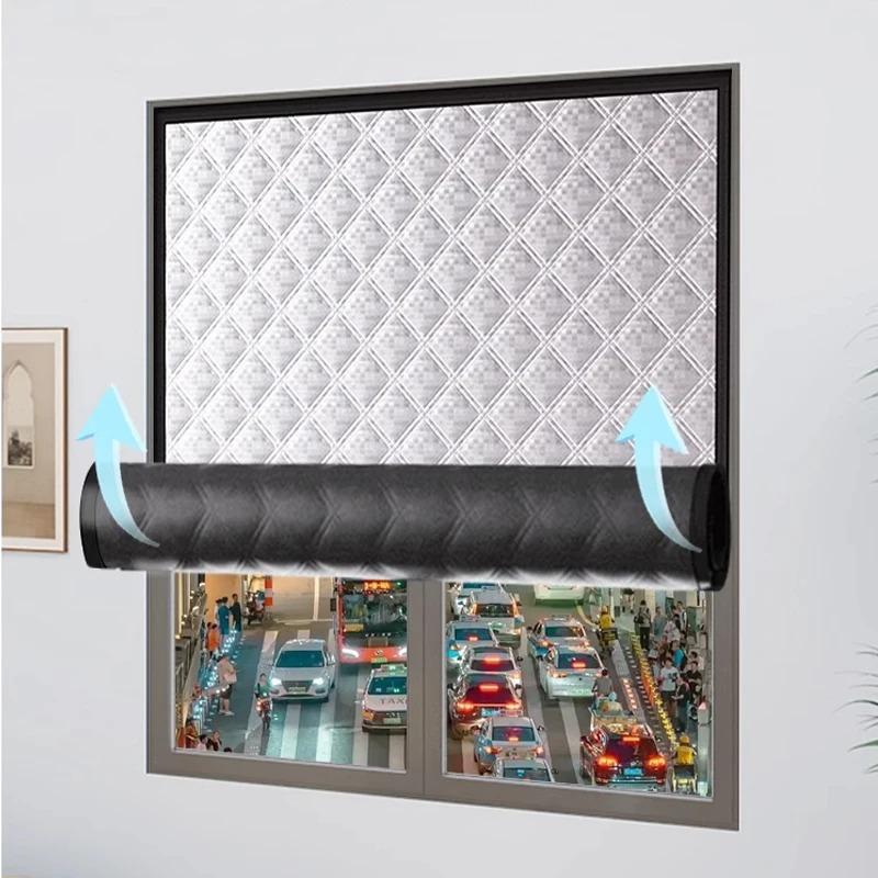 Waterproof and Windproof Cotton Curtains Window Sunshade Curtains Winter Sealing Cold and Frost Resistant Film
