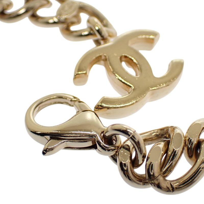 Chanel Necklace Gold Metal Women