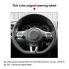 Car Accessories Microfiber Leather Steering Wheel Cover Trim For VW Golf 6 GTI MK6 Polo GTI Scirocco R Passat CC R-Line 2010-16