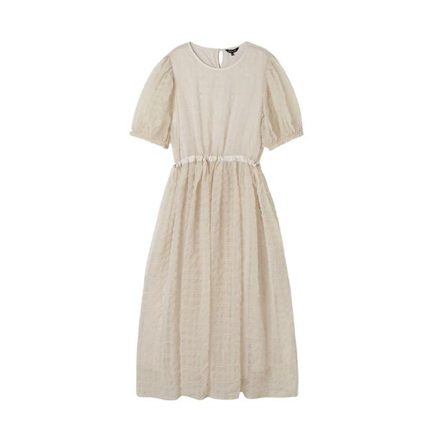 Rap Lace Puff Sleeve Dress Aq2Wo56P