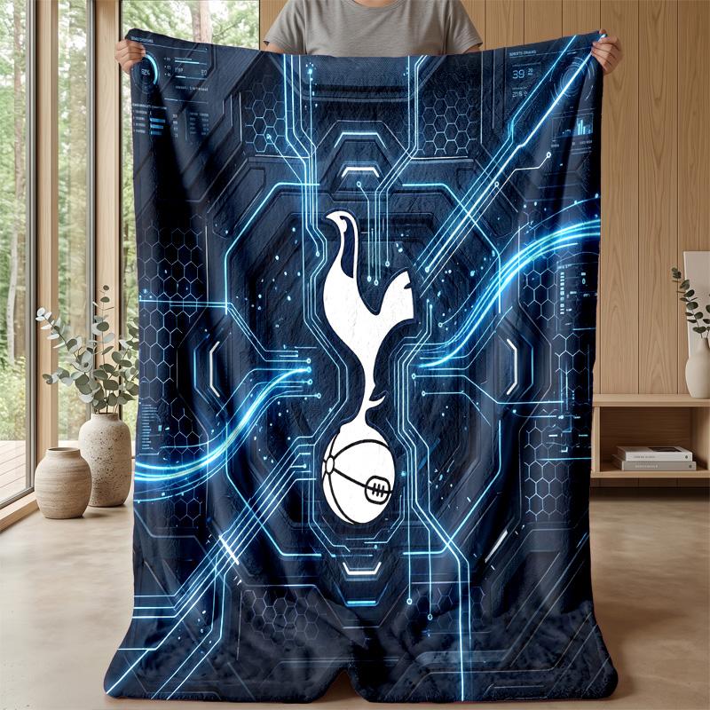 Tottenham Hotspur Theme Blanket Soft Flannel Blanket Plush Throw Blanket Cozy Sofa Bed Blanket for Home Decor