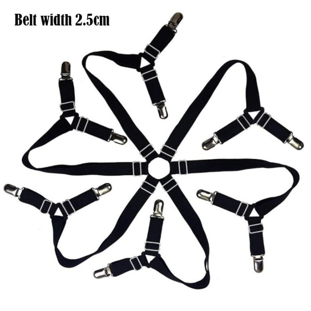 Non-Slip Bed Sheet Holder Adjustable Fixing Strap Grippers Durable Clothes Pegs Blankets