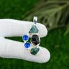 Natural Tanzanite Rough Gemstone Jewelry 925 Sterling Silver Pendant For Women