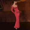 Lace Dress New Type Hip Skirt Fashion Style Sexy White Lace Long Sleeves Silm Elegant Dress Female