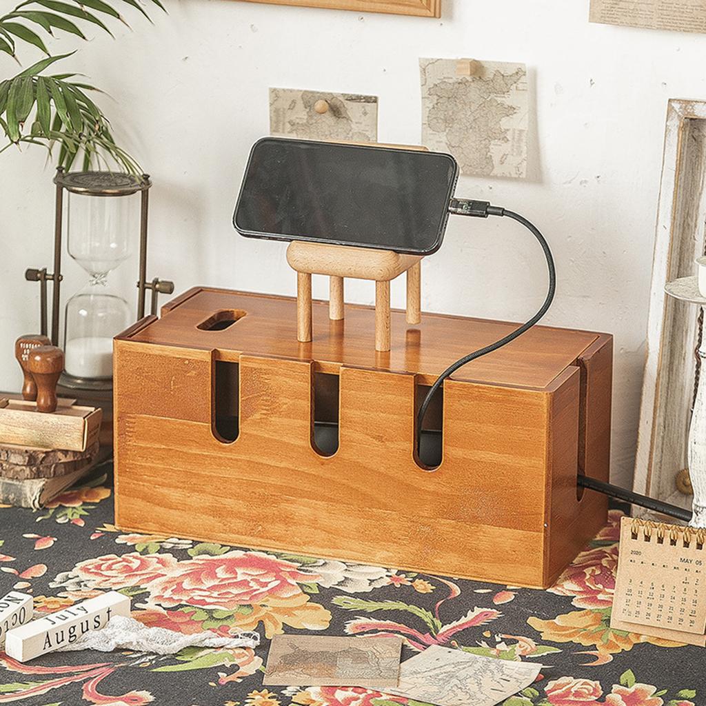 Power Cords Hider Wire Organizer USB Hub Protector Cover Dustproof Computers TVs Cable Box Holders House Decoration