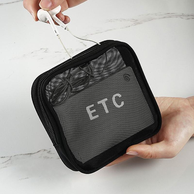 Travel Pouch Makeup Bag Wash Toiletries Organizer Bag Mesh Cosmetic Storage Bag