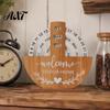 Retro Desktop Calendar Decoration Wooden Perpetual Calendar, Manual Rotating Desk for Home Office Sustainable Decor Decor, Creative Natural Wood Date