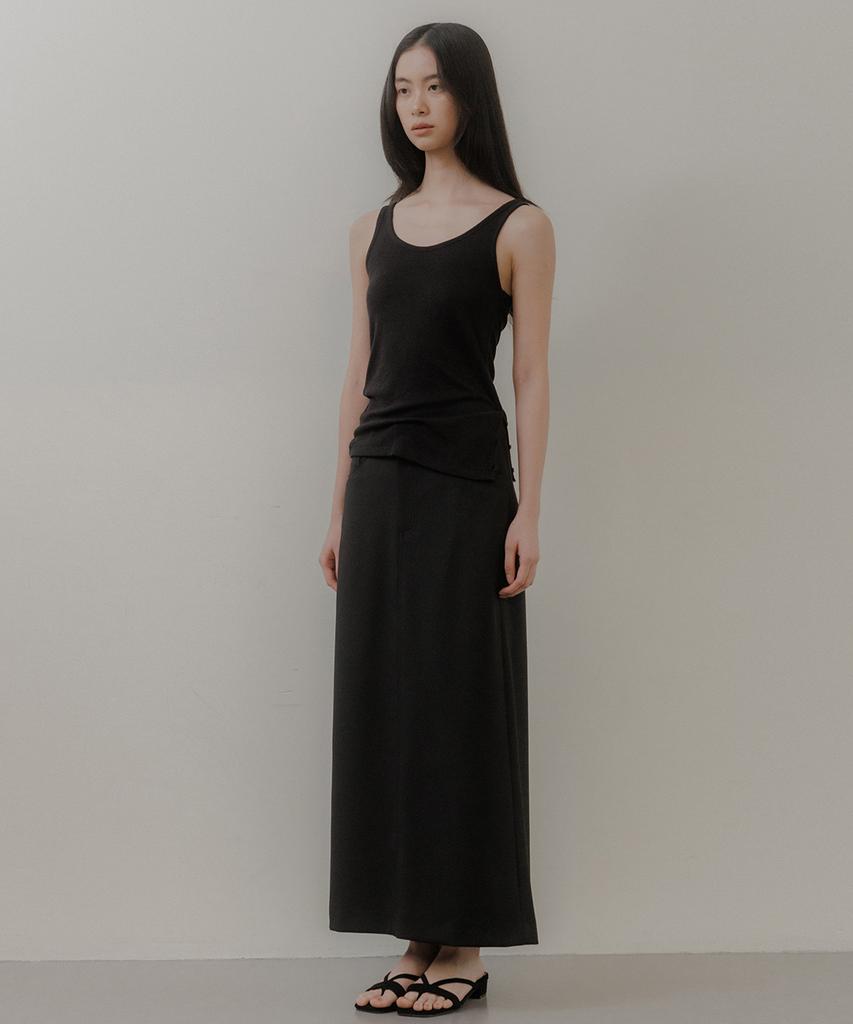 Oeoseoul Maxi Stitch Skirt [2 Colors]