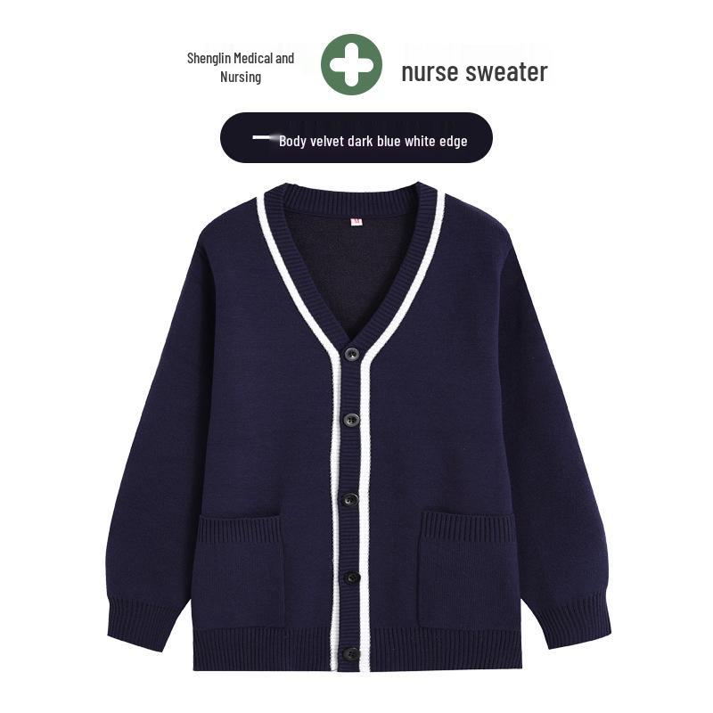 Korean Style Nurse Cardigan Sweater for Doctors & Beauticians