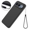 For Honor 500 Pro 5G/Honor 500 5G Liquid Silicone Case Phone Back Cover with Hand Strap