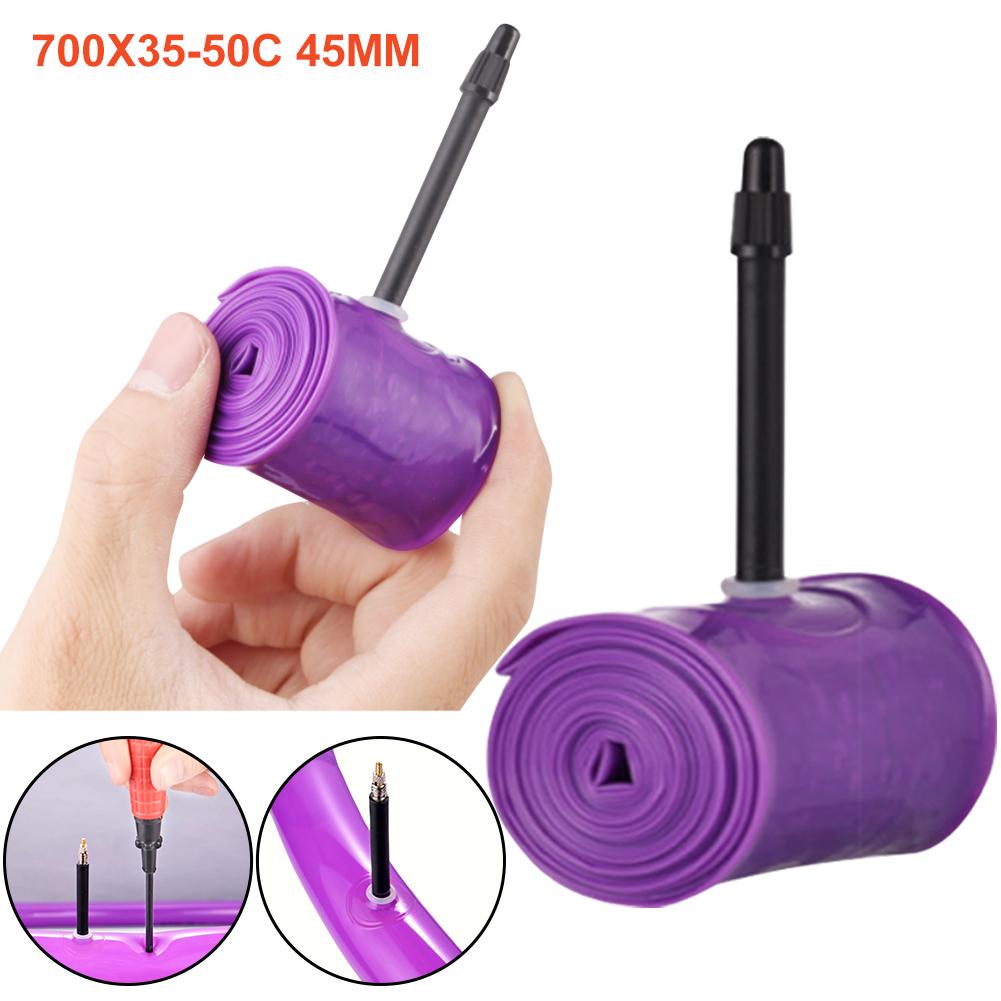 Ultralight Bike Inner Tube 700CX35/50/23C 45/65/85mm TPU Material Tire Mini Portable Road Bicycle French Valve Super Light Tube