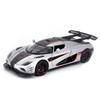 Xinao 1:32 Koenigsegg Sportwagenmodell – Schwingtür, Ton und Licht, Rückzieh-Legierungsspielzeug