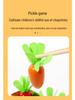 Montessori Radish Pulling Puzzle: Fine Motor Skill Toy for Ages 2-5