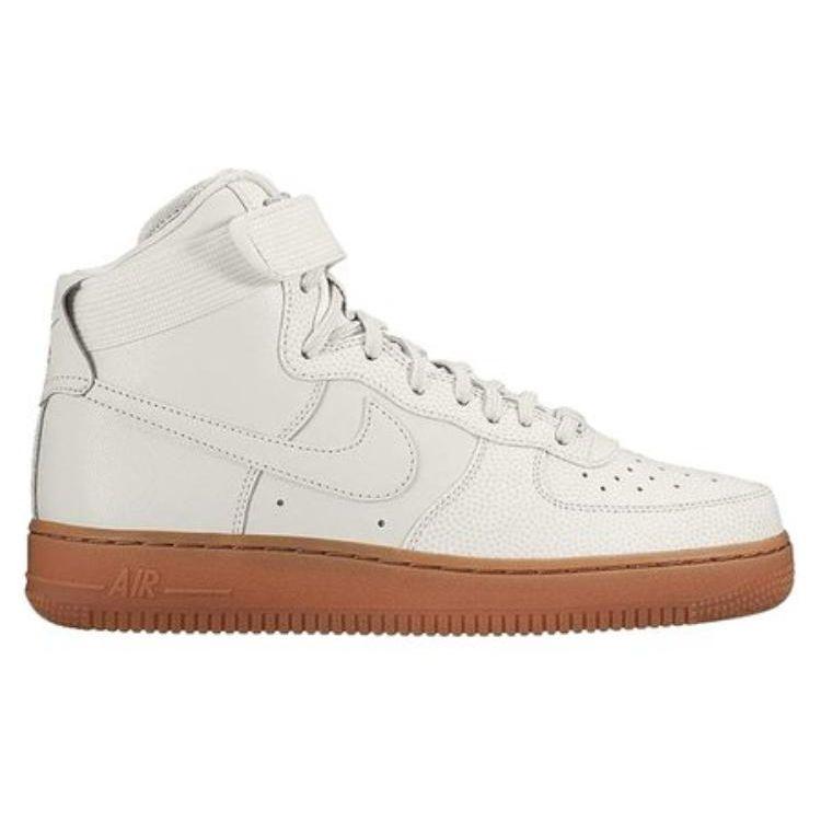 Nike Air Force 1 Hi SE Grey Gum Women Sneakers White 860544-001
