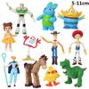 Anime Toy Story 4 Cartoon Figure Toy Woody Buzz Lightyear Rex Alien forky Doll action figure Children Gift