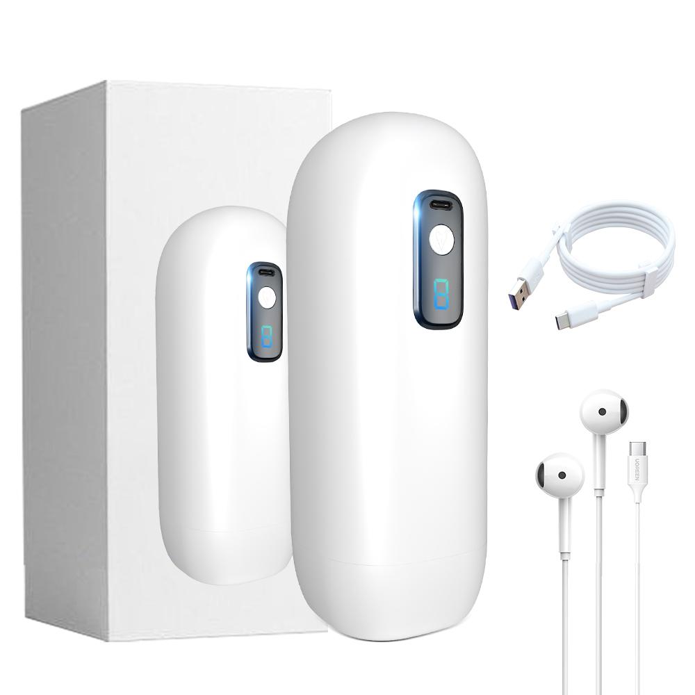 New Automatic Male Masturbator Cup 8 Speeds Shock Vibration Penis Real Blowjob Machine Digital Pussy Sex Toys for Man Masturbation