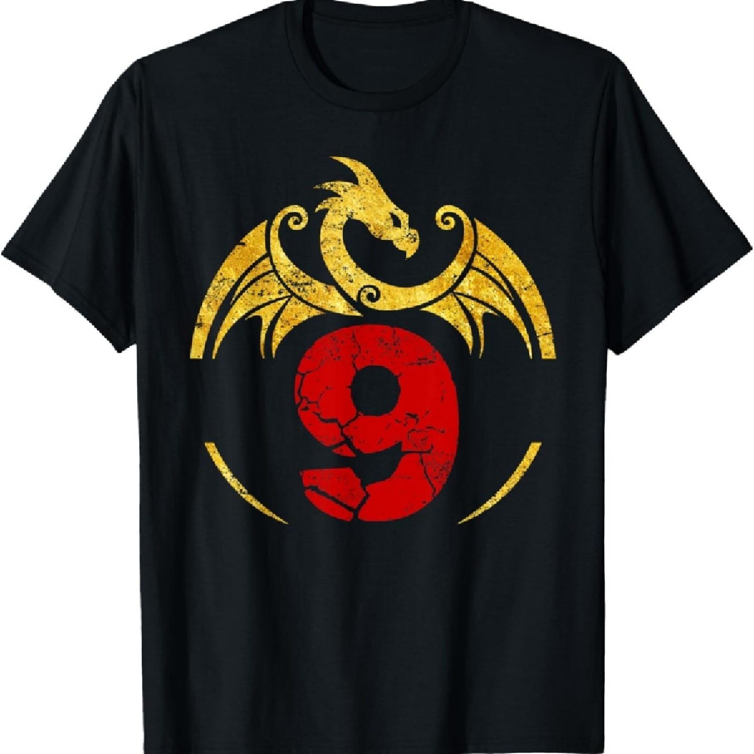 

9th Birthday Gift Dragon Shirt T-Shirt XXXXXL