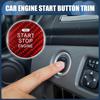 Engine Start Stop Button Cover,Front Ignition Starter Switch Sticker for Mazda 3 Red, 1 Pc