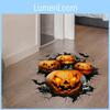 Wall Spooky Sticker Pvc Halloween Pumpkin Bat Sticker For Home Restaurant Decor