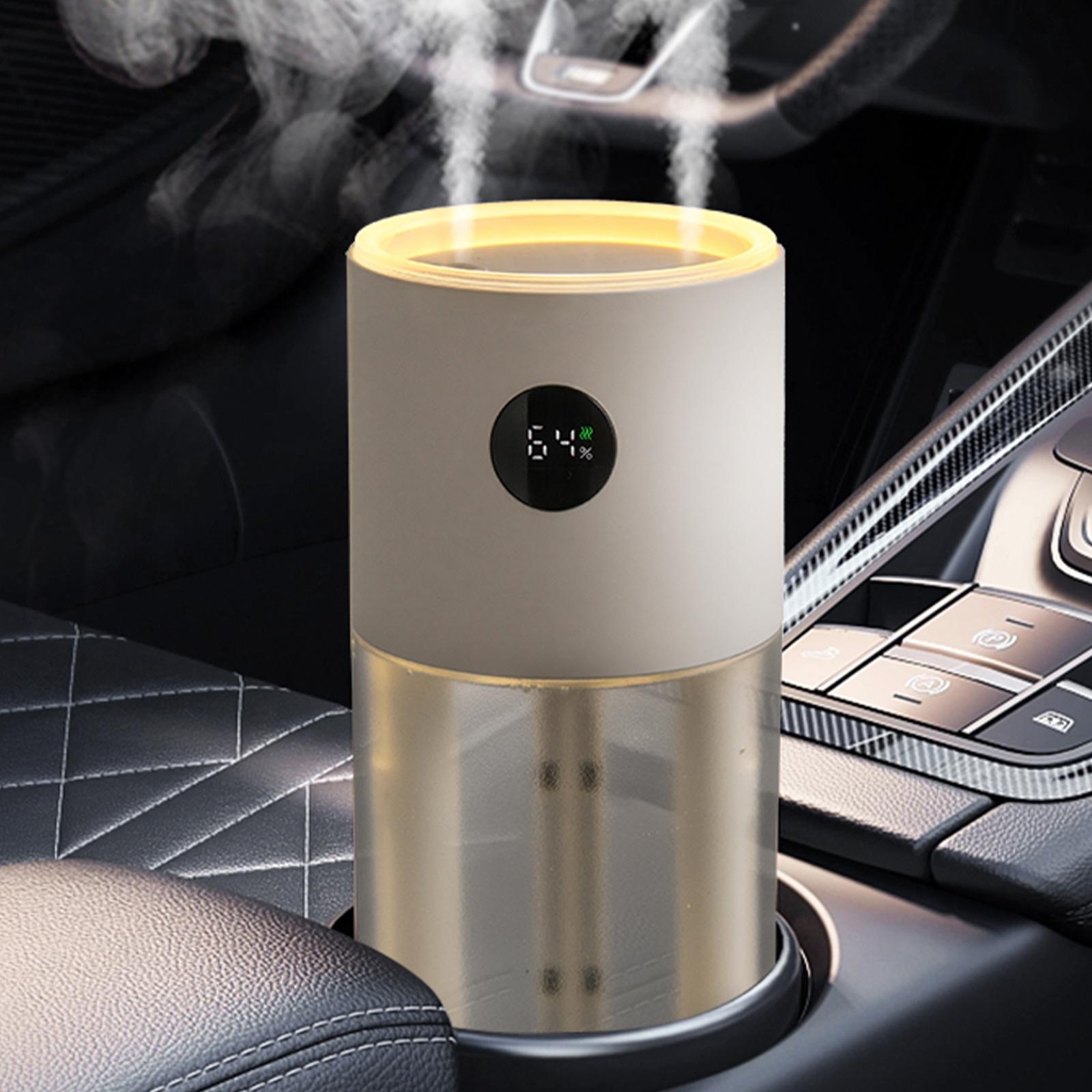 

Eary 3000mAh Battery Air Humidifier for Car Portable Double Spray Port Big Mist USB 500ml Humidifier for Bedroom Office Indoor Rechargeable White